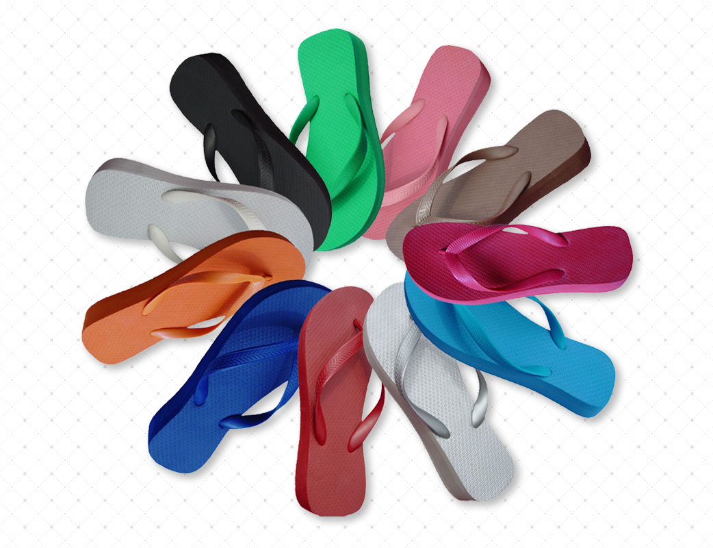 solid color flip flops