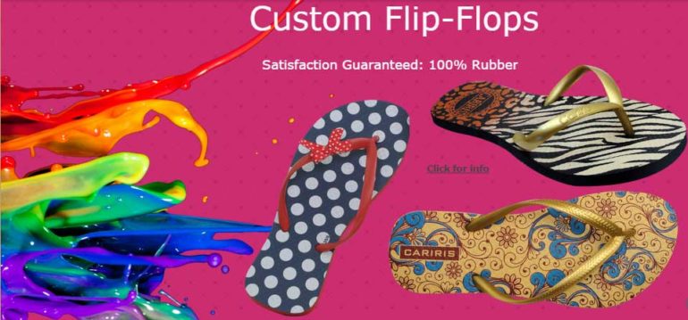 custom flip flop manufacturers